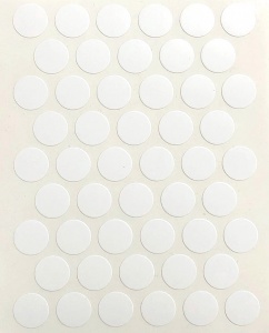 Заглушка самокл. D14 (1л=50шт) А-1120 Beyaz mat. WEISS (белый матовый)