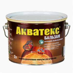 Акватекс - бальзам (натуральное масло для древесины) 2 л тик