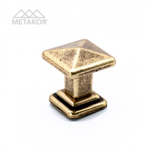 Ручка-кнопка Tower Square 19.4100.68 бронза 35х35, Metakor