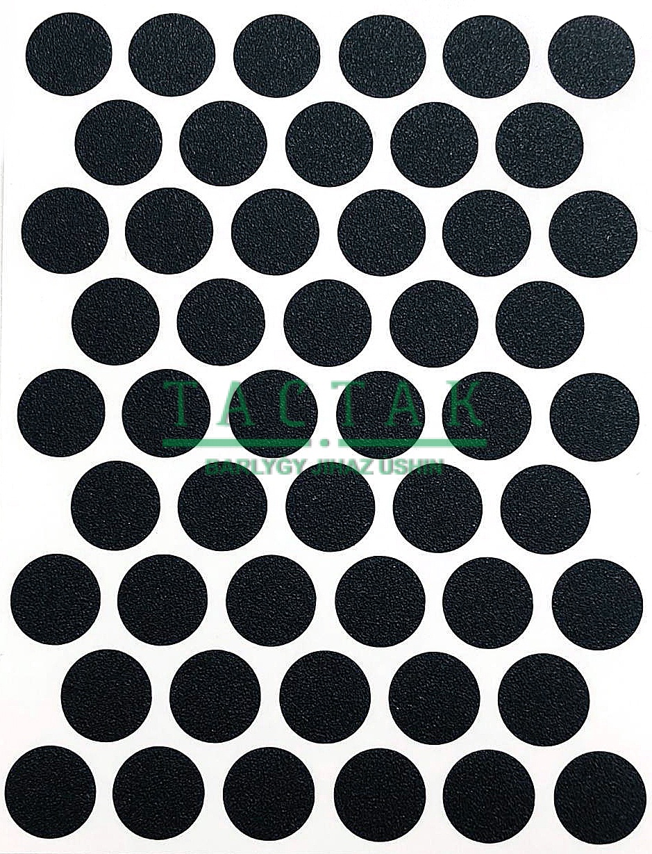 Заглушка  самокл. D14 (1л=50шт)   А-2110 SIYAH WEISS