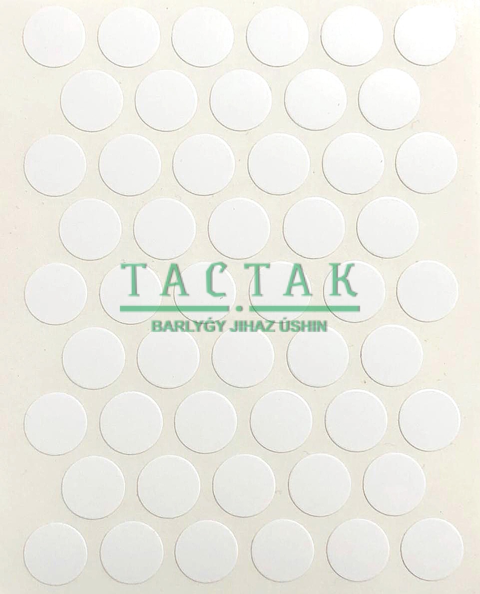 Заглушка декор. самокл. D14 (1л=50шт) А-1120  Beyaz Mat(белый матовый)