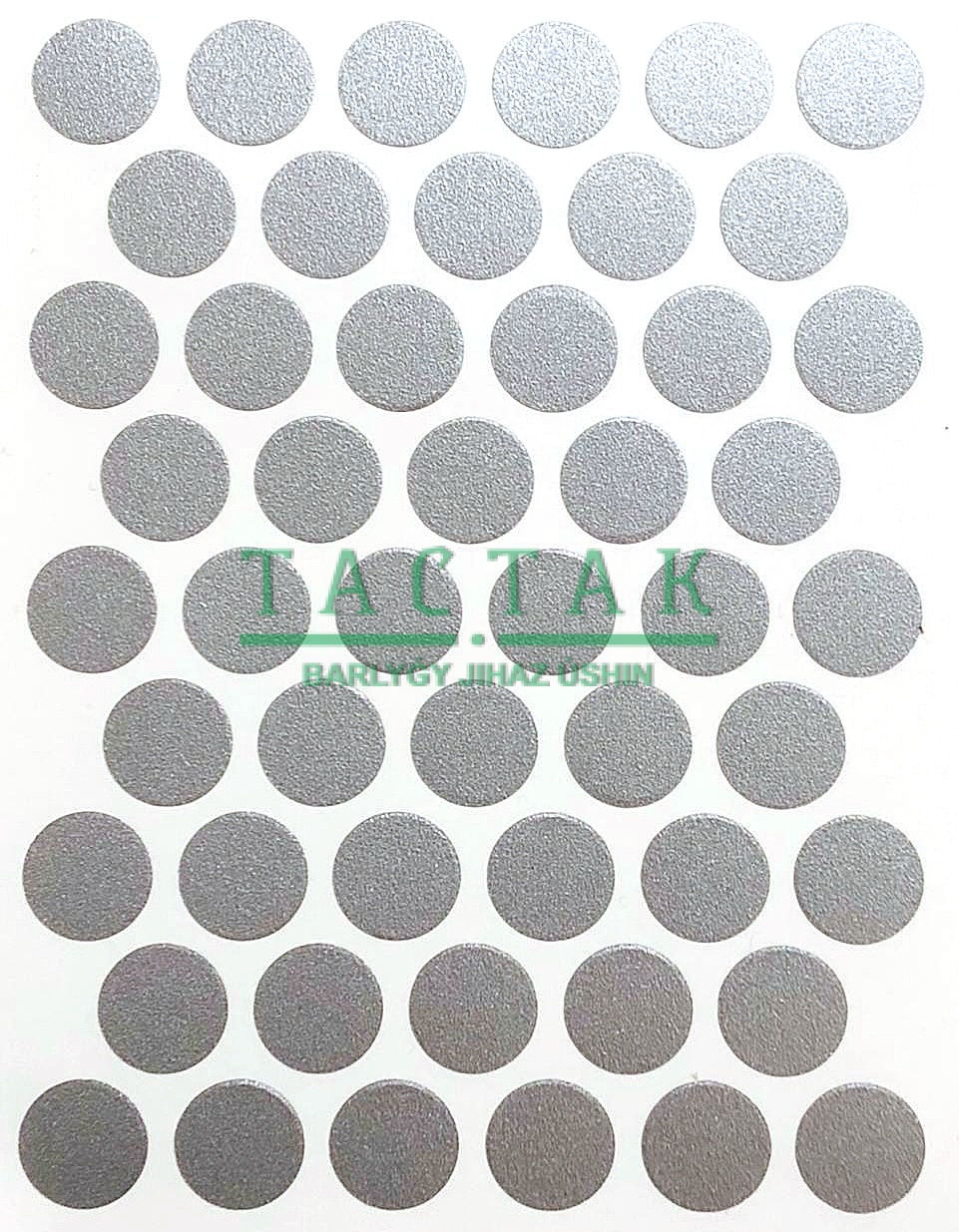 Заглушка самокл. D14 (1 л=50шт) A-5067 METALIK WEISS металлик